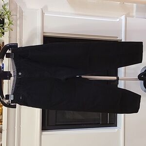 Lee Vintage Made In USA Black Elastic Waistband Jeans Size 14P 100% Cotton